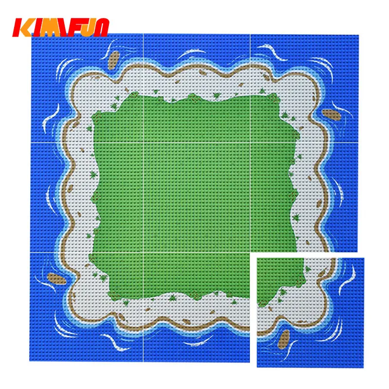 

32*32 Dots Plastic Blocks River Base Plates City Classic Toys Camouflage Grassland Building Bricks Baseplates for Kids