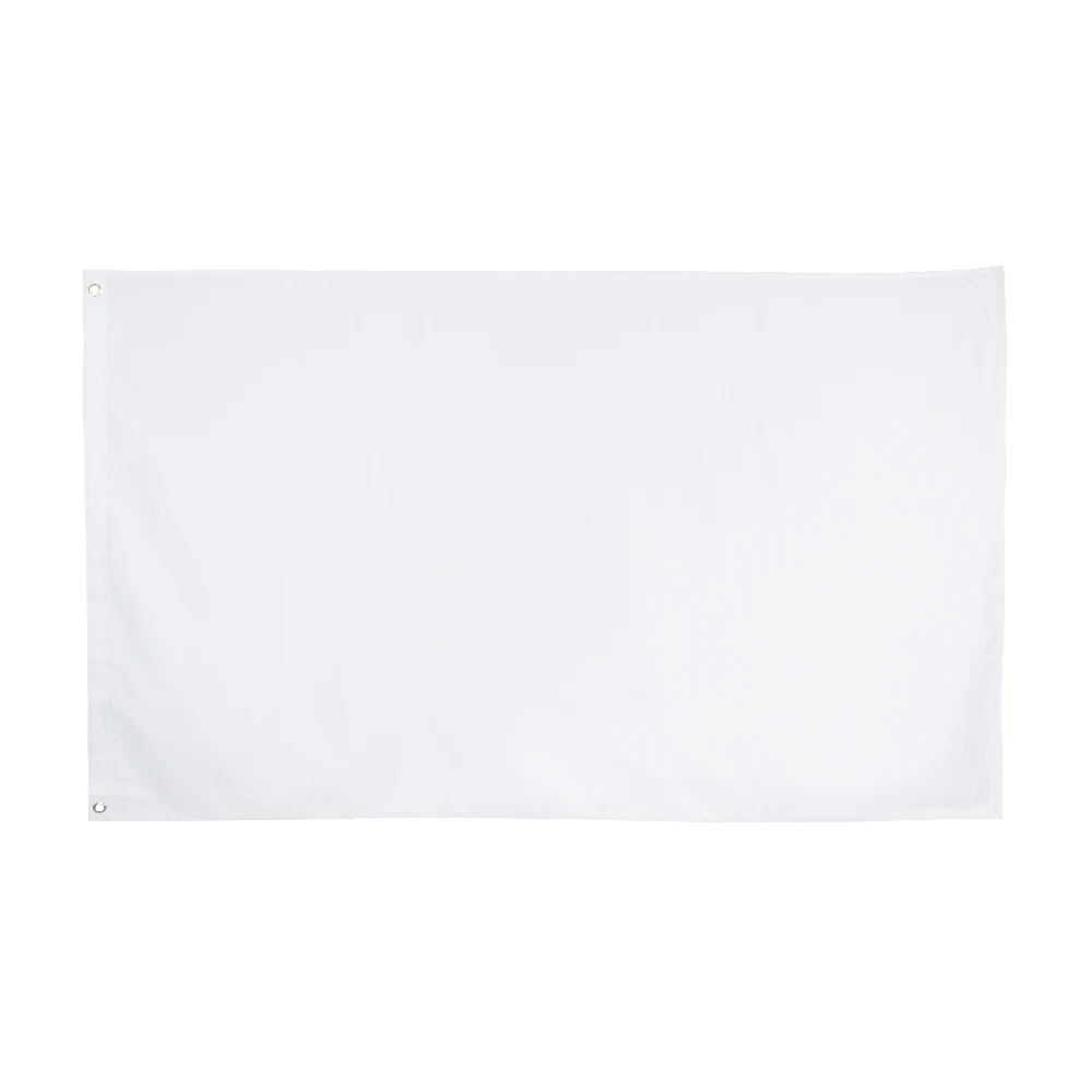 

90X150cm WHITE Flag Solid Color banner