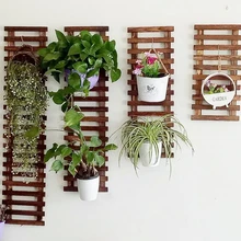 Настенный Цветок с отверстиями, зеленый Луо, настенный цветочный стеллаж для гостиной, балкона, подвесная рама