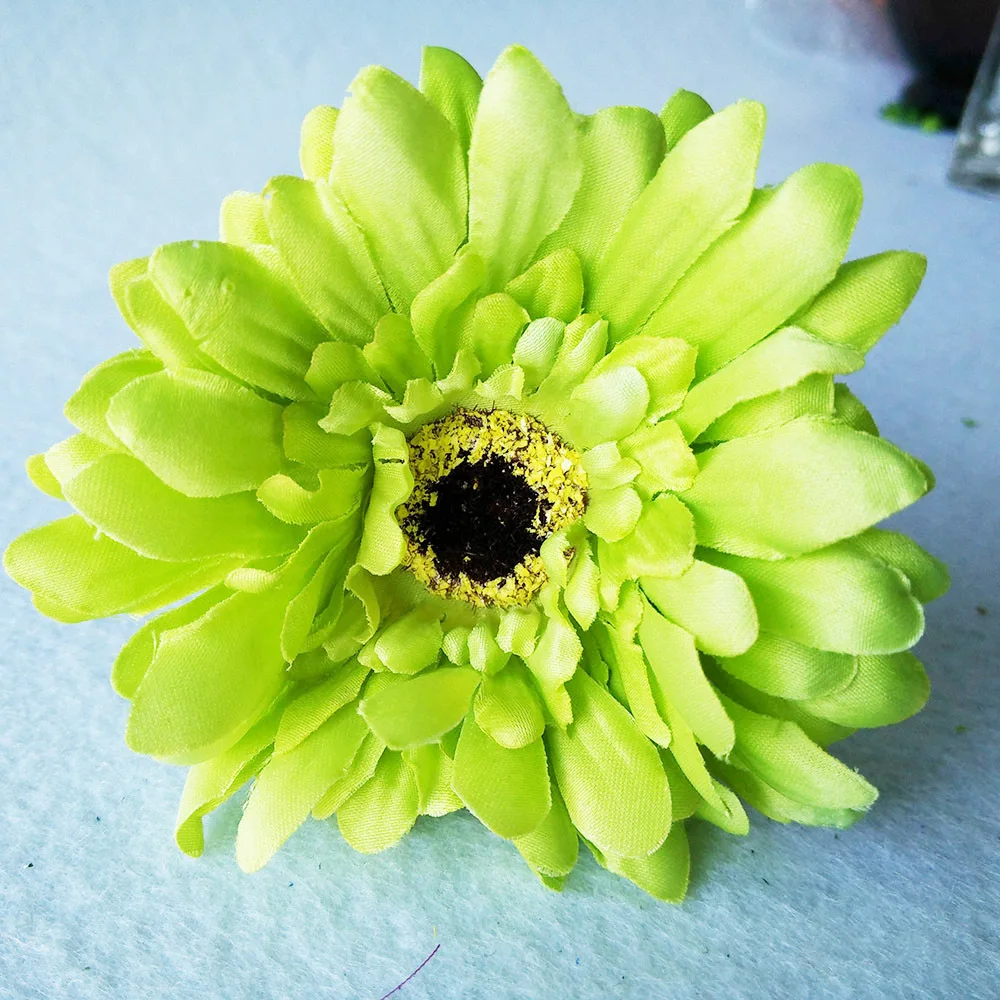 Ручная работа Gerbera модный домашний сад невесты Diy из упаковочного материала Свадебные банкетные Декоративные искусственные цветы ножницы Корона - Цвет: 1