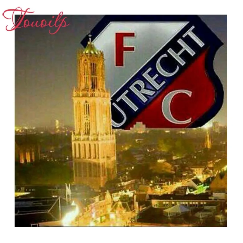 

TOUOILP FULL square/round FC UTRECHT 5d diamond painting cross new Year diamond embroidery plastic crafts Full diamond painting