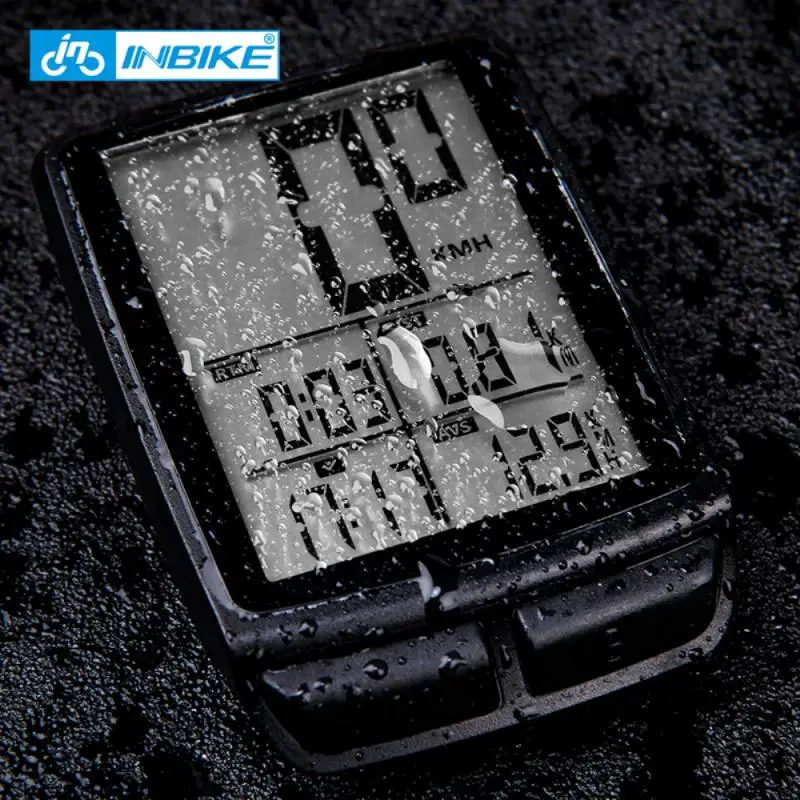 Waterproof Bicycle Computer Wireless MTB Bicycle Speedometer Stopwatch Cycling LED Digital Rate Counter Bike Accessories INBIKE