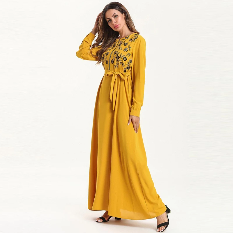 Кафтан Абая для мусульман, Дубай платье Турция Кафтан Marocain халат Musulmane Vestidos платья Хиджаб Рамадан Elbise Islamic Sukienki
