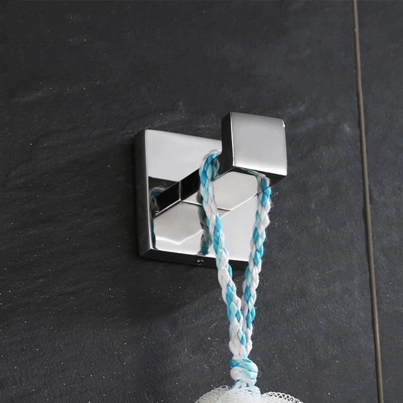 High Quality Stainless Steel Bathroom Accessories Hardware Roll Paper Holder Towel Rack Toilet Brush Holder Towel Shelf