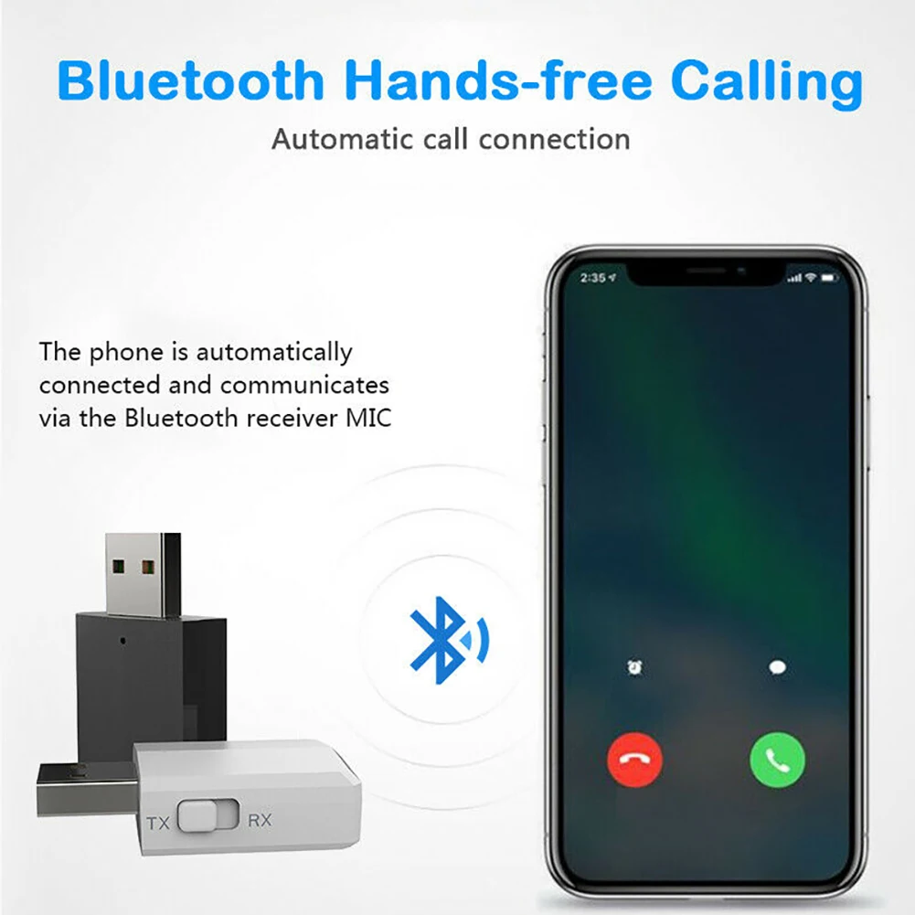 3 в 1 USB Bluetooth 5,0 адаптер передатчик ТВ приемник Беспроводные адаптеры для ПК автомобильный комплект с кнопкой переключения для динамиков
