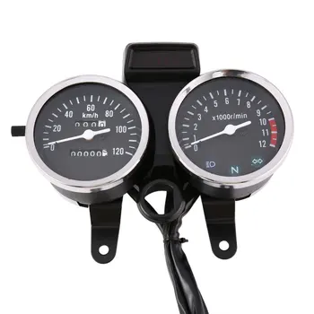 

Universal Motorcycle Universal Motorcycle Meter Speedometer Odometer Tachometer Speedometer Gauge for GN125 for HJ125-8