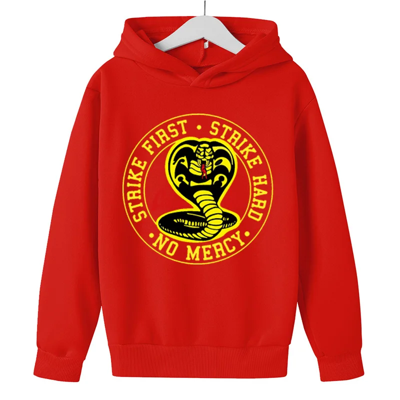 Felpe con cappuccio per bambini da 3 a 14 anni The Karate Kid Cobra Kai  felpa con cappuccio con stampa felpa ragazzi ragazze moda giacca Harajuku  abbigliamento bambino _ - AliExpress Mobile