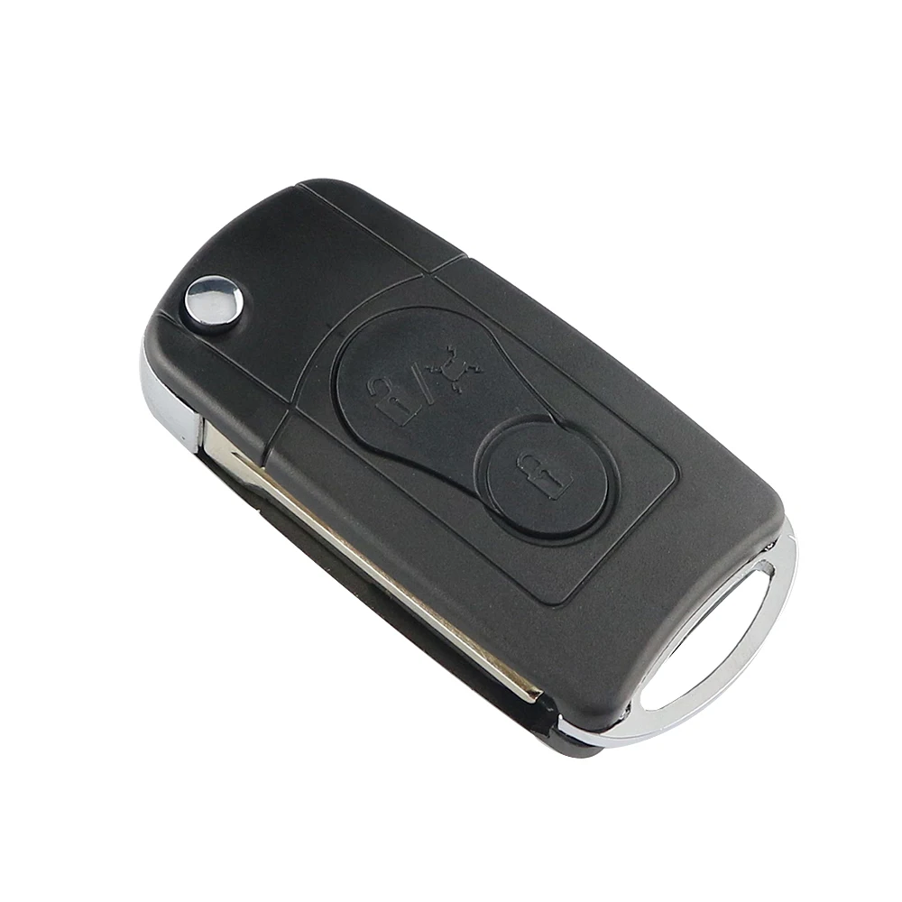 YIQIXIN Modified For Ssangyong Actyon SUV Kyron Rexton Remote Car Key Shell Fob Cover Case 2 Button Blade Folding Flap Housing