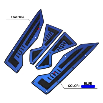 

2 PCS Motorcycle CNC Alumium Front & Rear Footboard Steps Foot Plate Footrest Pedal For YAMAHA NMAX 155 NMAX155