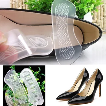 

1 Pair High quality Women Self-adhesive Silicone Gel Heel Cushion Foot Care Shoe Pads Shoe Insoles