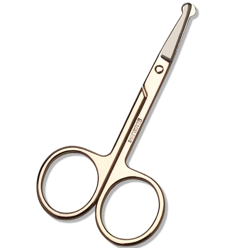

1pc Stainless Steel Eyebrow Scissor Eyebrow Trimmer Eyebrow Eyelashes Nose Hair Scissor Manicure Scissors Cutter Makeup Tool