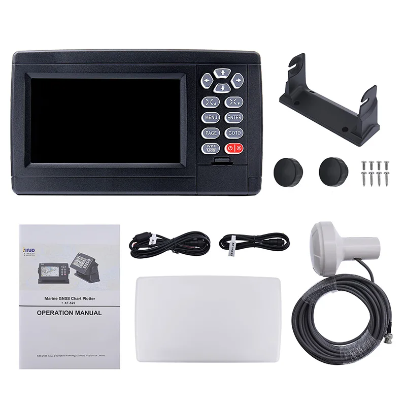 Marine Chart Plotter Satellite GPS Navigator LCD Display XF-520 Dual-Mode Positioning Boat Chart Plotter GPS Navigation