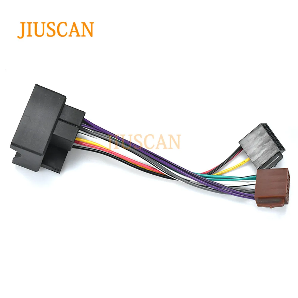 JIUSCAN 12-026 автомобильный ISO адаптер для Citroen C2 C3 C4 C5 peugeot все модели авто стерео разъем свинцовый станок силовой кабель штекер