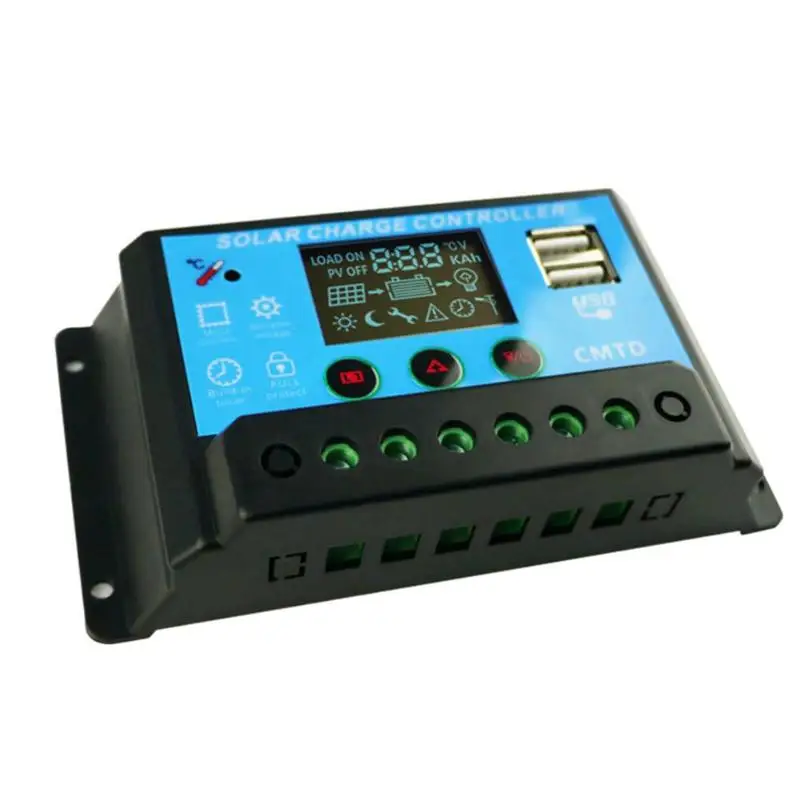12 V/24 V 20A Автоматический Смарт Солнечный контроллер заряда для фотоэлектрических систем защиты от избыточного заряда переразряда нежный свинцово-кислотные Батарея регулятор 133x69x34 мм