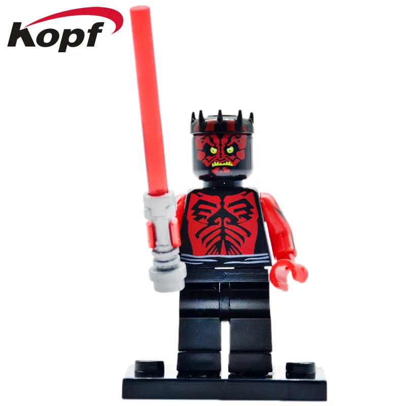 20 шт. строительные блоки Wars C3PO Jedi Knight Darth Maul воин Ситхов Luke Skywalker Obi-Wan Детские модельные игрушки для детей PG8021 - Цвет: PG649 20Pcs No Box