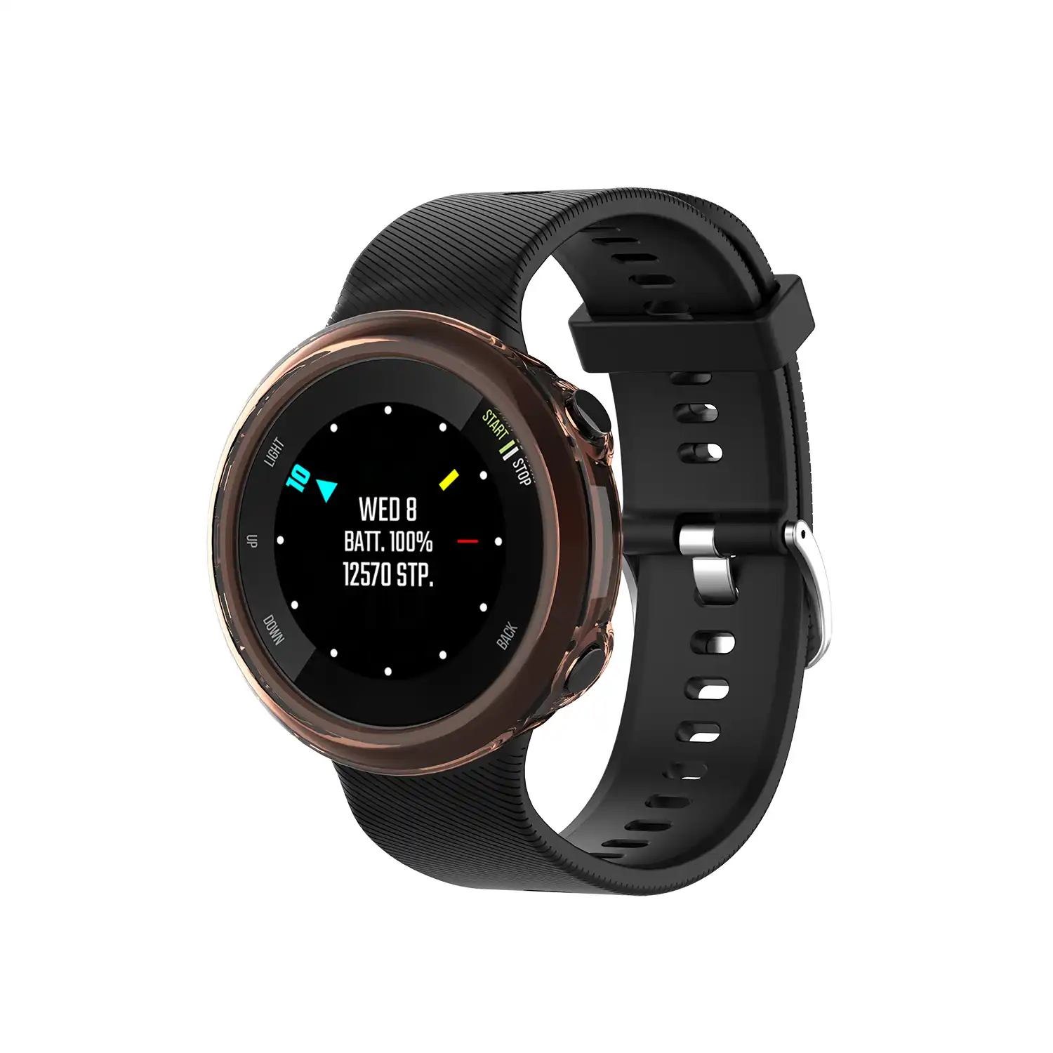 poliuretano termopl/ástico color negro LOKEKE Funda protectora para Garmin Forerunner 45 de TPU