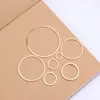 50pcs/Lot Copper KC Gold Color Round Jewelry Accessories Fashion Contract Geometric Earrings Pendants DIY Making&Finding ► Photo 1/6
