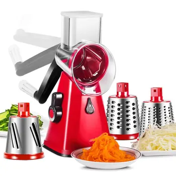 

Manual Vegetable Cutter Slicer Multifunctional Round Mandoline Slicer Potato Cheese Kitchen Gadgets Kitchen Accessories