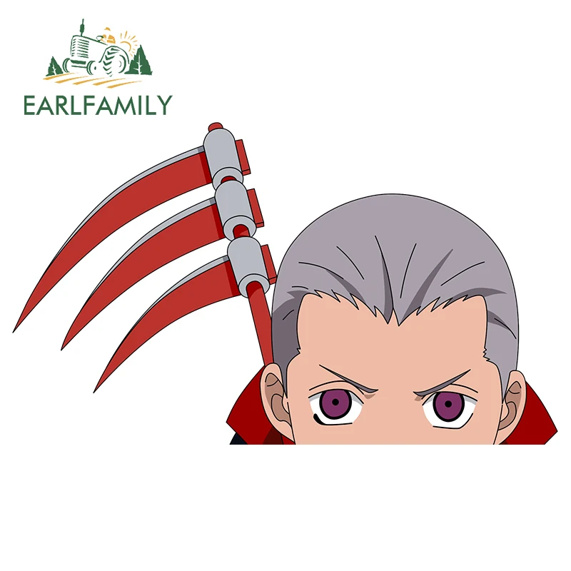 Наклейка EARLFAMILY для мотоциклетного шлема Ninja Hidan Peeker 13 см х 7 устойчивая к царапинам