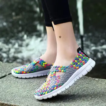 

Large Size Light Weight Women Sport Shoes Woman Sports Shoes Womens Running Sneakers Plus Size Shoes Gray Colorful Colored E-393