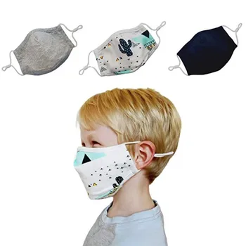 

Children's Fashion Printing Reusable Face Mask Windproof Facial Mask Face Shield Breathable Cloth Face Mask Washable masques