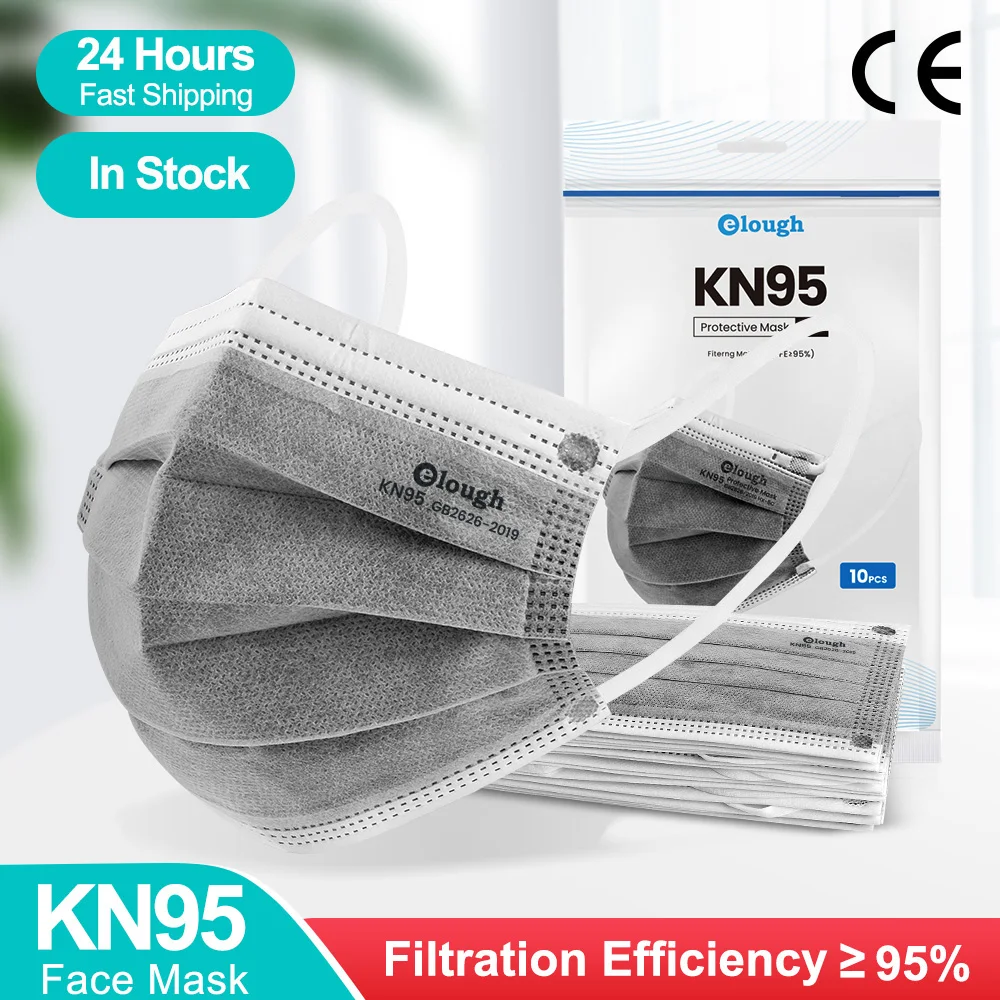 KN95 Mask 10-100PCS 5 Layers KN95 Masks Protective Reusable