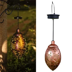 Guirlande lumineuse solaire creuse avec gouttes d'eau réglables, chaude, effet dégradé rvb, décoration de jardin 
