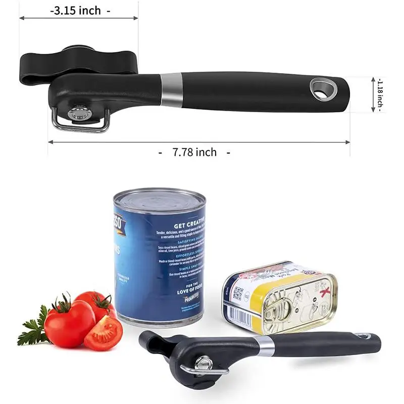 Safe Cut Can Opener Can Opener Handheld, Ergonomic Smooth Edge