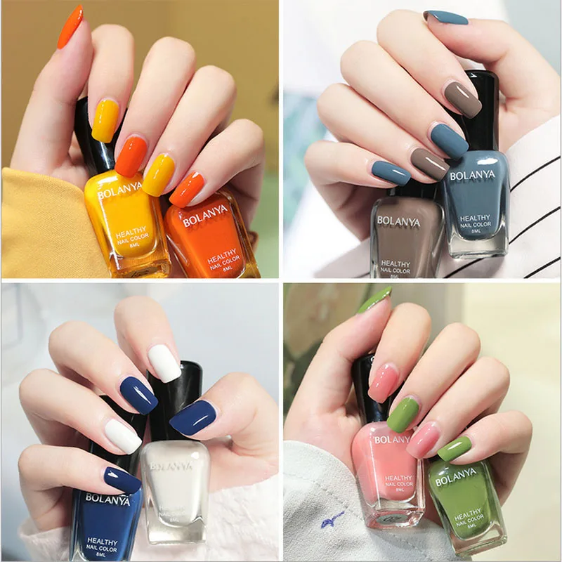 

Gel Long-Lasting Color Nail Polish Does Not Bake And Can Be Peeled Off Student Nude Transparent Nail Polish Is Odorless