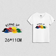 Футболка в европейском и американском стиле, одежда, горячая раскраска, рисунок, горячая передача, порошок, сделай сам, ткань, наклейка