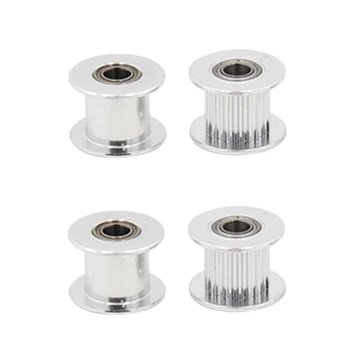 

1Pcs Aluminum GT2 10mm Width 20 Tooth Teeth/Smooth 2GT Timing Idler Pulley Pully Double Bearing For 3D Printer Bore=5mm