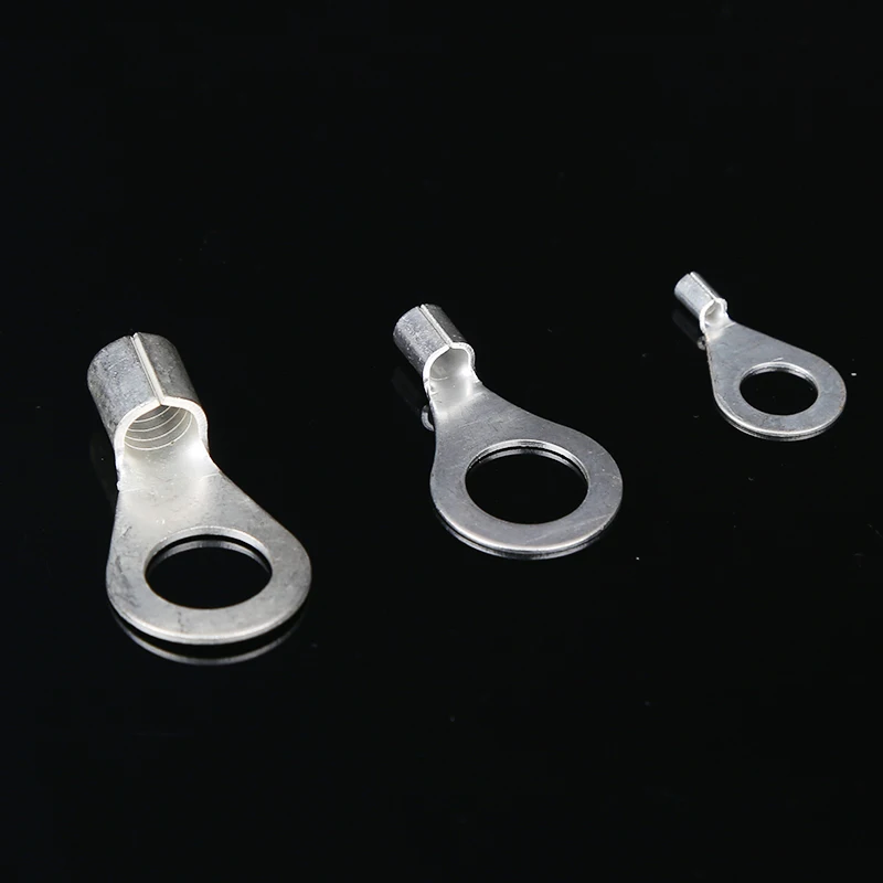 

100pcs OT0.5-2-3-4 terminal O-type round bare end copper nose 2mm3mm4mm screw hole crimping 0.1-0.5m2