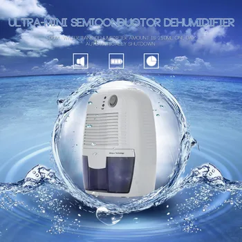 

Homgeek Air Dryer 500 ML Mini Semiconductor Dehumidifier Desiccant Moisture Absorbing Dehumidifier For home