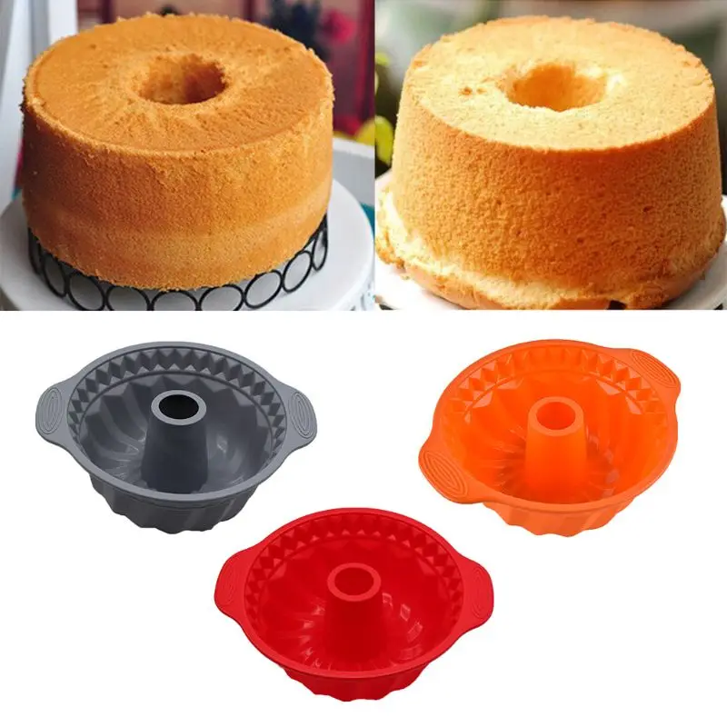 

10 Inch Non Stick Silicone Cake Tin Ring Mold Cupcake Liner Bread Pastry Tray Pan Bakeware Mould Baking Tool