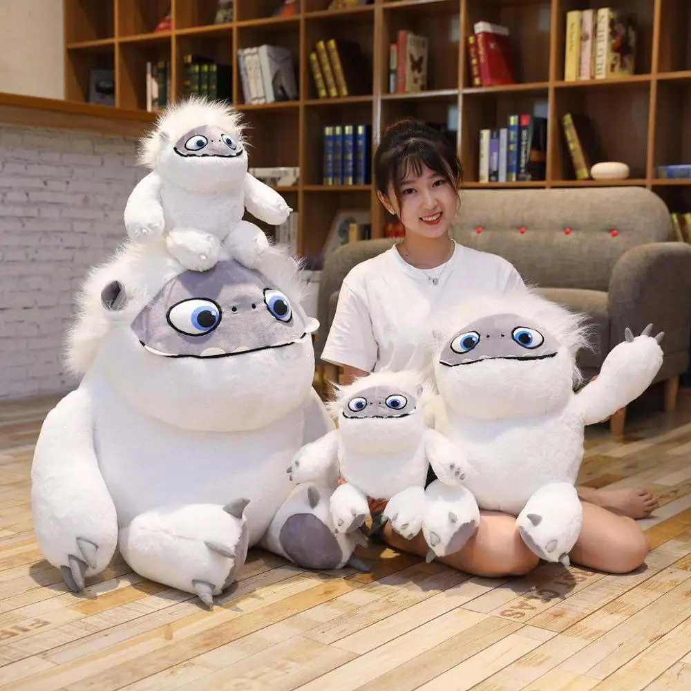 90cm Movie Abominable Snow Yeti plush Toys Cute Anime Dolls Pillow Stuffed Soft Toys for Children Girls New Year Mascot Gift