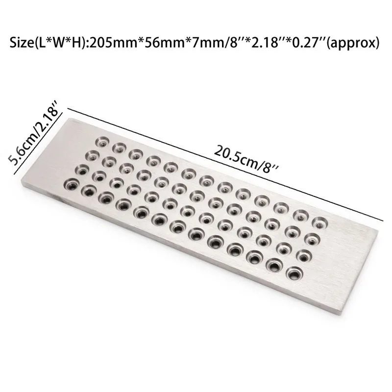 Горячая 52 Отверстие 0,26-4,10 мм вольфрамовый карбидный провод Drawplate для изготовления ювелирных изделий круглый новый