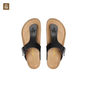 

Youpin Aishoes men Classic pinch cork Sand drag Comfortable Summer Slippers Anti-slip Beach Sand Flat Heel Sandals home