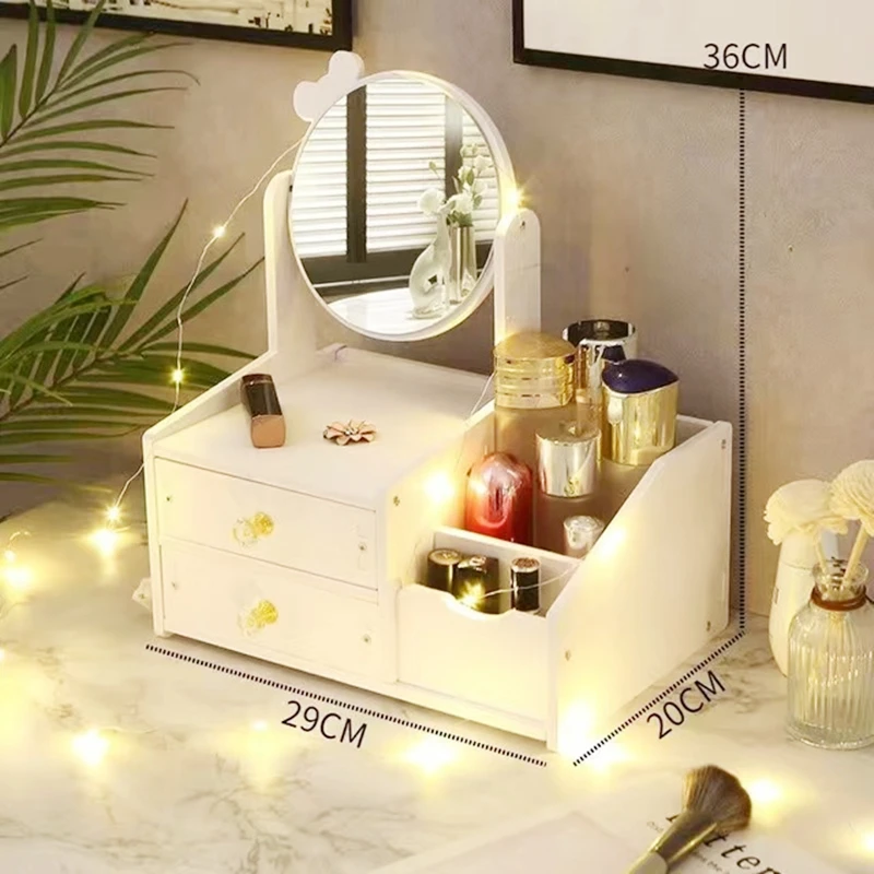 Dresser Plastic Jewelry Display Cosmetic Storage Holder Makeup Organizer  Storage Box with Mirror - China Display Case and Makeup Organizer price