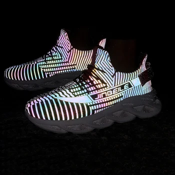 

Autumn And Winter New Men Shoes Walking Reflective Men casual Shoes Outdoor Jogging Comfortable soft Sneakers zapatillas hombre