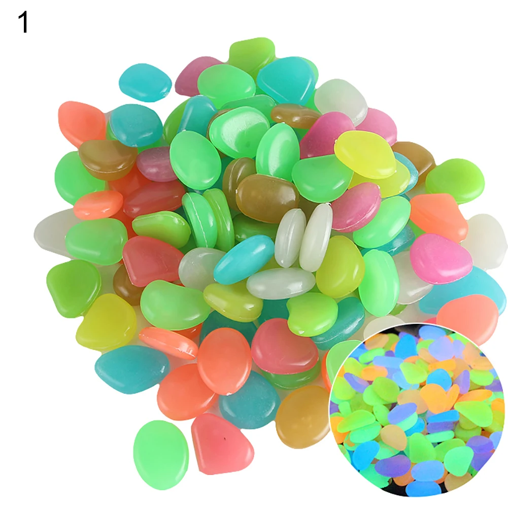 New 10Pcs Eco-Friendly Luminous Glowing Artificial Stone Aquarium Fish Tank Bonsai Garden Decor