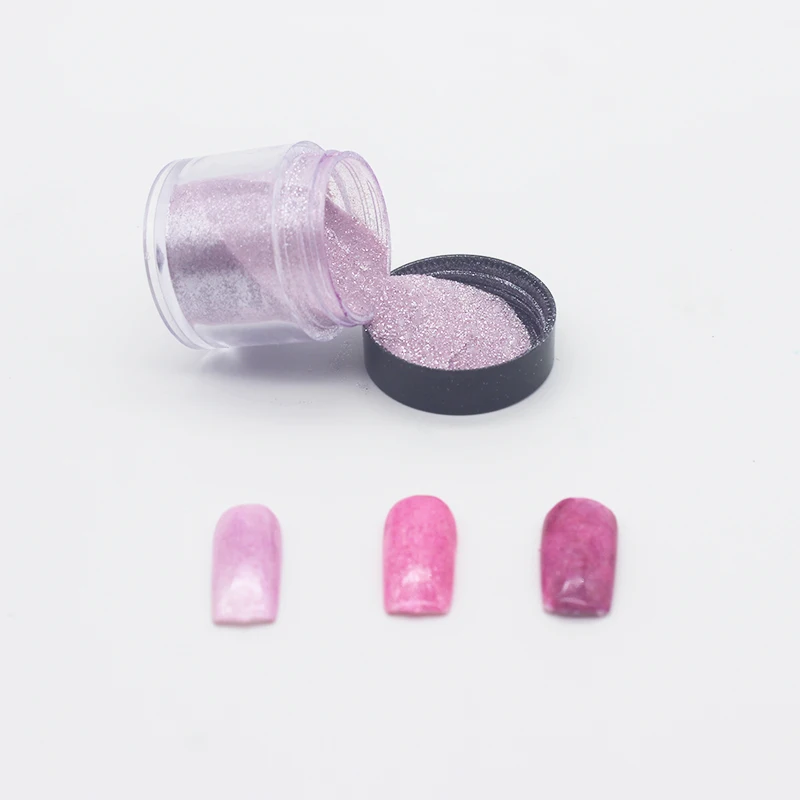 Дизайн ногтей окунающий порошок блеск Unhas голографический Dip тонкий Коренастый