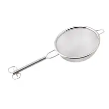 Ситечко для чая из нержавеющей стали с двойным слоем для заварки чая ручной работы Воронка для чая(серебро