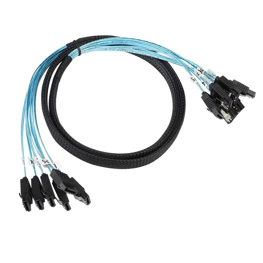 SATA III 6 Гбит/с SAS кабель для сервера 7 Pin к жестких дисков 6SATA | Компьютеры и офис