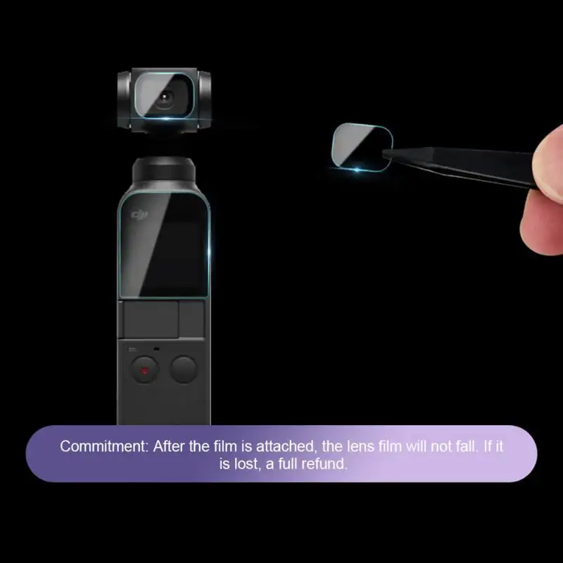 Портативная защитная пленка на переднюю панель для объектива камеры DJI Osmo Pocket