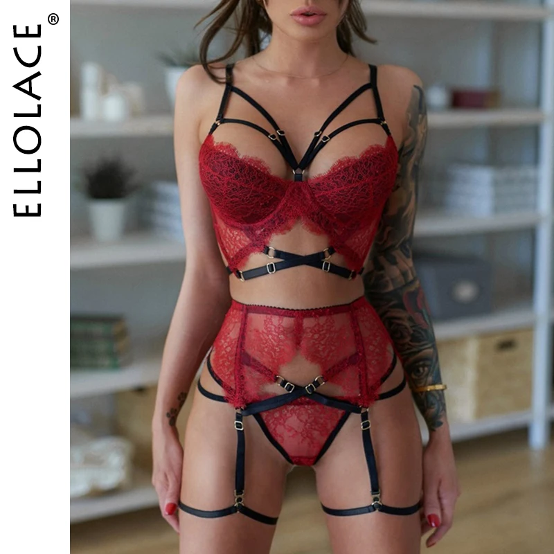 Ellolace Lingerie Women's Underwear Set 