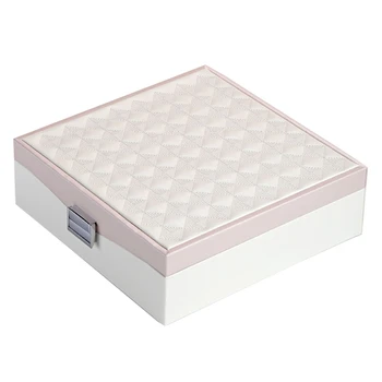

Casegrace Lady Pu Leather Jewelry Box Storage Box Ring Display Case Portable Jewelry Organizer for Necklaces Jewelers Jewelry