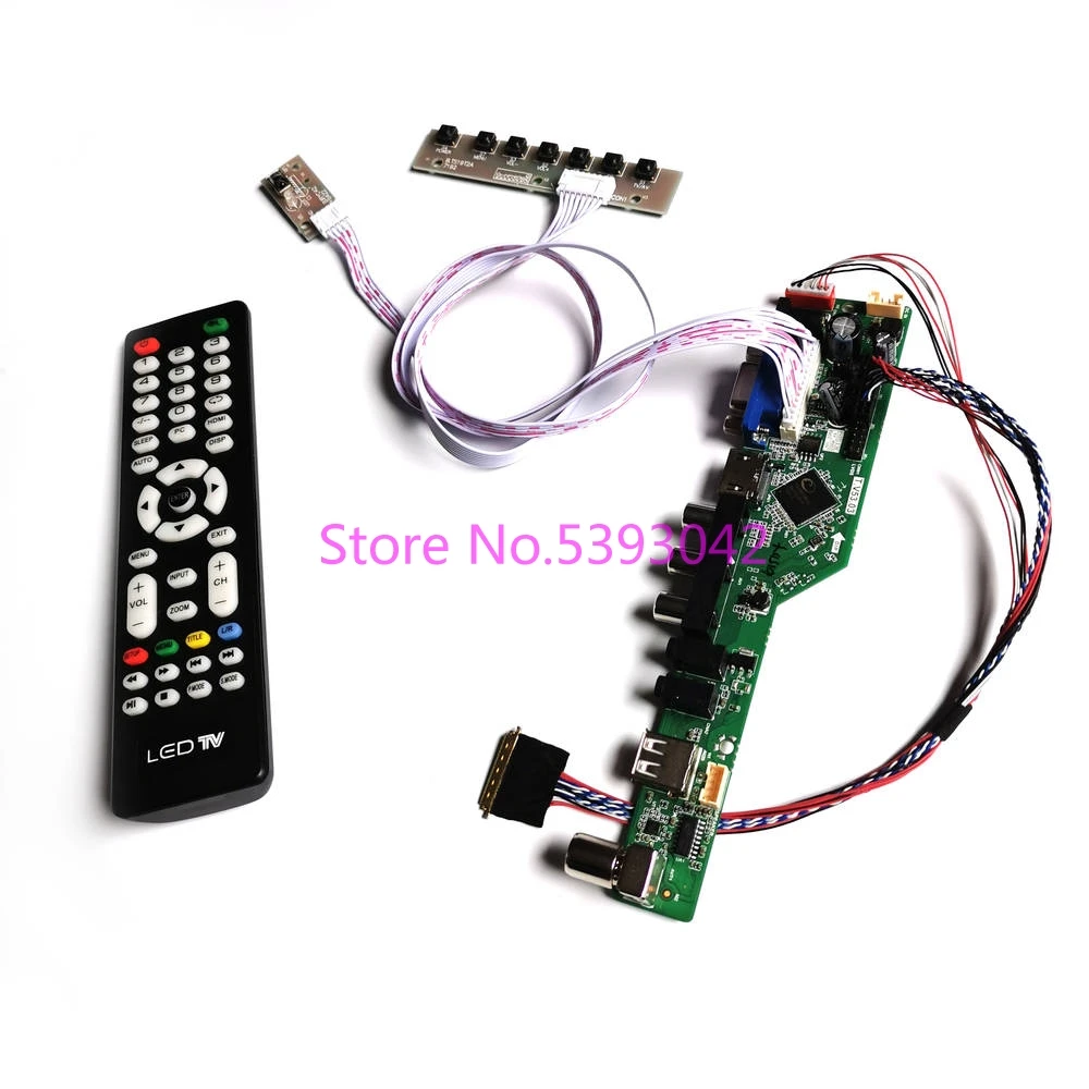 KIT for LP173WD1 (TL)(N1)/(TL)(N2)/(TL)(N4) LCD panel LVDS 1600*900 VGA USB AV remote+keyboard 40Pin TV control drive board | Компьютеры и