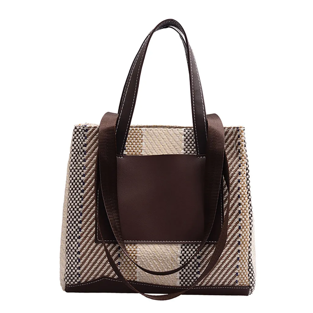 

Patchwork Zipper & Hasp Lady Chain handbag Women Casual Color Tote Bag Luxury Designer Leisure Wild Large Capacity Shoulder Bag