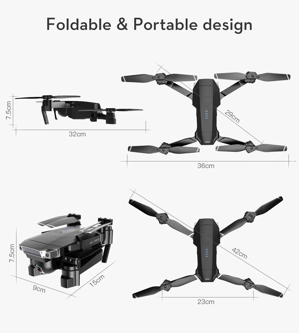 SG901 Радиоуправляемый Дрон 4K WiFi HD двойной Квадрокоптер с камерой слежение за мной Квадрокоптер с камерой умная модульная батарея RC вертолет игрушка Дрон