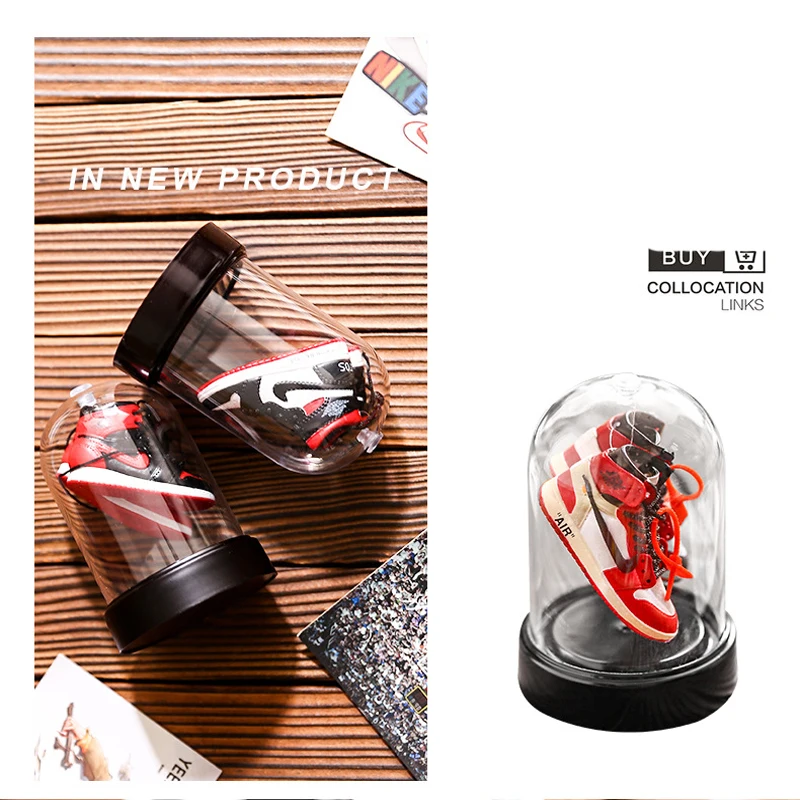 

Jordan aj1 display bottle basketball shoes model mini 3D three-dimensional shoes model mini ornament key chain boutique